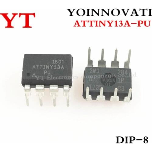 5pcs ATTINY13A-PU MCU AVR 1K FLASH 20MHZ DIP8 ATTINY13A 13 ATTINY13 13A ATTINY 13A Best quality