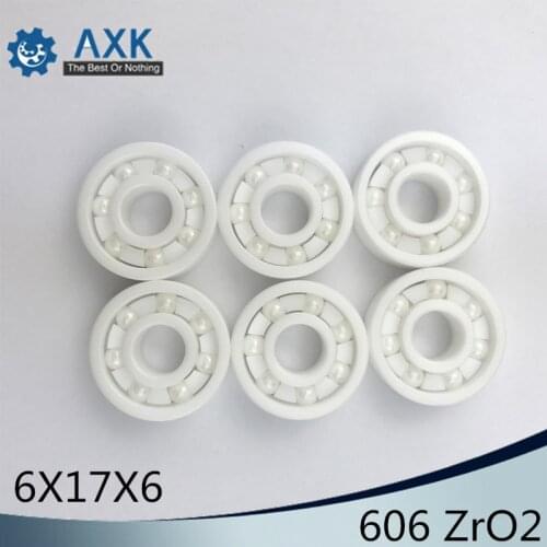 606 Full Ceramic Bearing ( 1 PC ) 6*17*6 mm ZrO2 Material 606CE All Zirconia Ceramic Ball Bearings