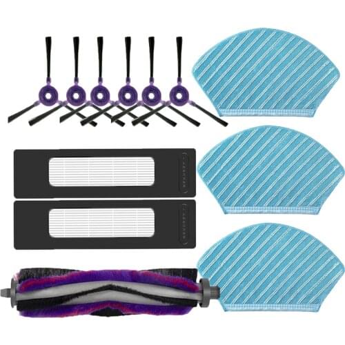 For Midea M7 i10 M71CN Smart Home Appliance Accessories Hepa Filter Mop Rag Side Brushes Roller Brush Kit Robot Vacuum Cleaner