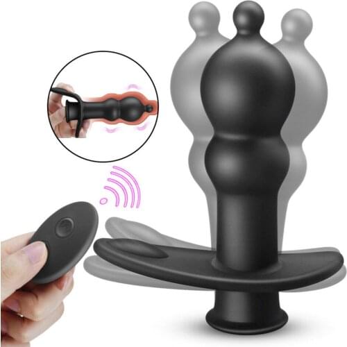 Anal Butt Plug Vibrator Wireless Remote Male Prostate Massage Men Sex Toys For Men Vibrating Male Masturbator