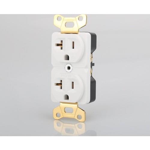 Audiocrast HI-End Beryllium copper Gold plated AC Power Receptacle Wall Outlet Power Distributor