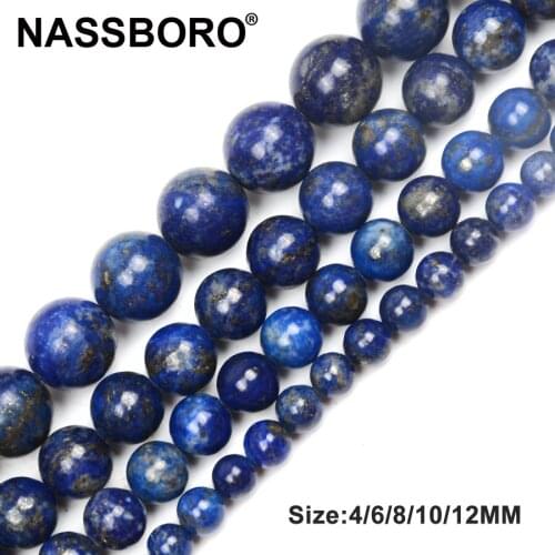 Natural Lapis Lazuli Stone Beads For Jewelry Making Loose Spacers Charm Bead Wholesale Necklace Bracelet DIY Accessories