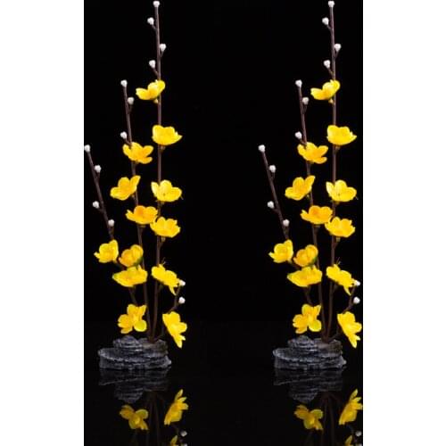 Plate decoration, plum flower plate, creative plate, Japanese cold plate decoration,flower grass artistic conception ornament