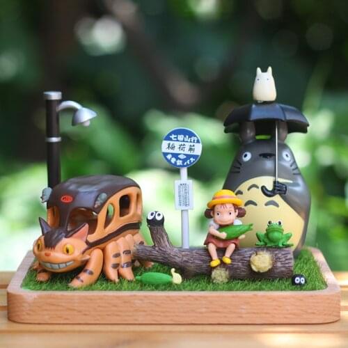 4-28cm Anime My Neighbor Totoro Action Figure Toy Hayao Miyazaki Mini Garden PVC Action Figures Kids Toys Birthday Gift