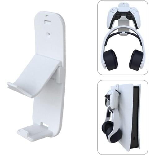 Game Controller Storage Hanger Headphone Bracket for PS5 PS4 Xbox Series Switch Sticker Wall Mounted Headset Gamepad Holder