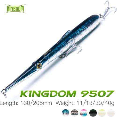 Kingdom Pencil Fishing Lure 130mm/205mm Floating & Sinking Stickbait For Bass Saltwater Walking Dog Leurre Peche Fishing Wobbles