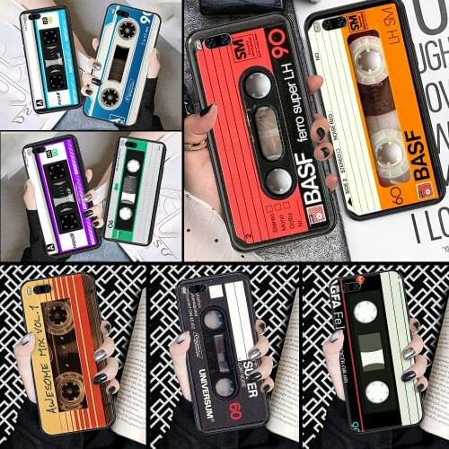 Old cassette Classical Phone case For Xiaomi Mi Max Note 3 A2 A3 8 9 9T 10 Lite Pro Ultra black trend cell cover painting Etui