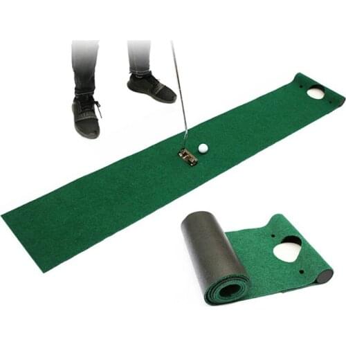 Golf Putting Mat Thick Smooth Practice Putting Carpet Rug Practice Set Ball Return Golf Putting Green Indoor Home Office