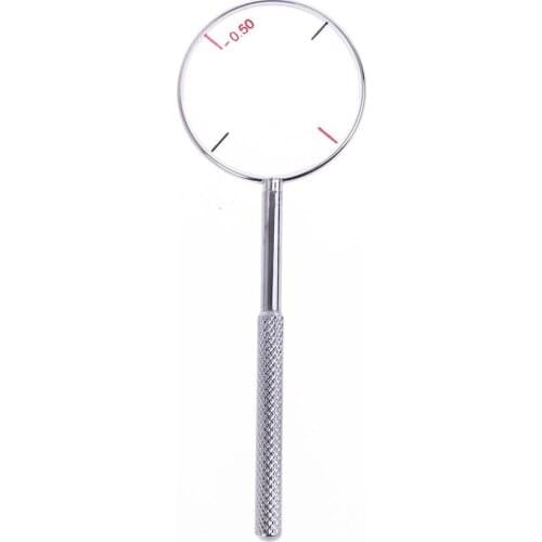Round Optical Cross Cylinder Lens Tool Optical Instruments Ophthalmic Lens Diopters Optometry Accessories 0.25 / 0.50