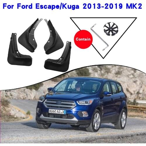 Car Fender Accessories For Ford Kuga 2018 Escape MK2 2013-2019 Mudguards Splash Guards Fender Mudflaps Car Fender Mud Flaps