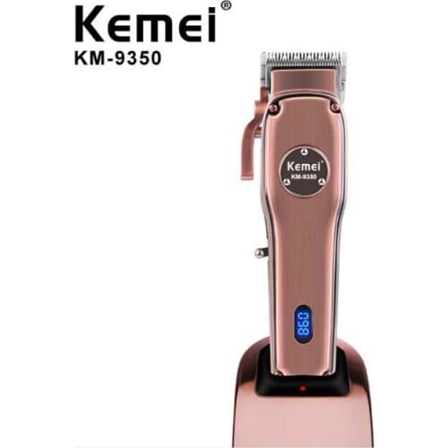 Kemei hair trimmer kemei hair clipper rechargeable KM-9350 hair clipper haircut machine metal body 300min use oilhead clipper