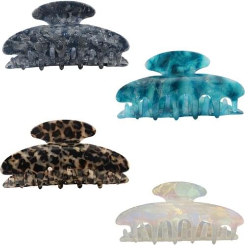 New Claw Clip For Women Tough Colorful Acrylic Hair Claw Hair Clamps Crab For Hair Accessories Make UP Tool Headwear 2021