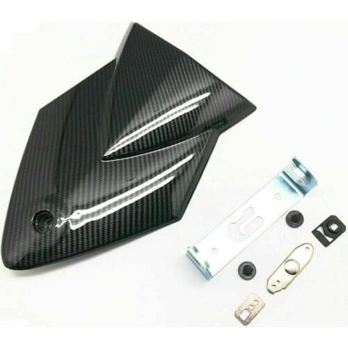 Carbon Fiber Pattern Rear Passenger Seat Back Fairing Lock Key for BMW S1000RR 2010-2014