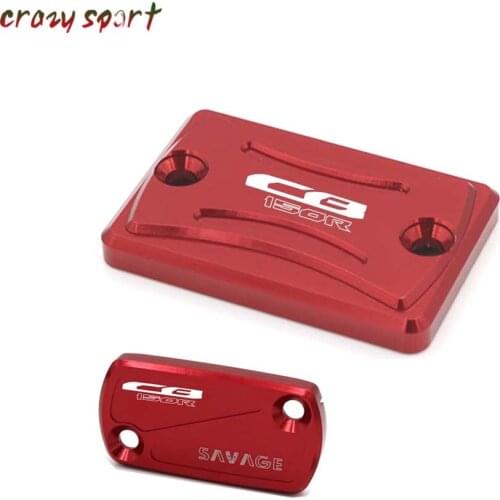 Front Rear Brake Fluid Reservoir Cover For HONDA CB150R CB 150R 2018 Motorcycle Master Cylinder CNC Logo