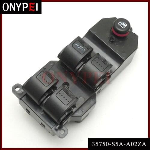 Car Driver Side Electric Power Window Control Switch 35750-S5A-A02ZA for Honda Civic 2001 2002 2003 2004 2005 Car Accessories