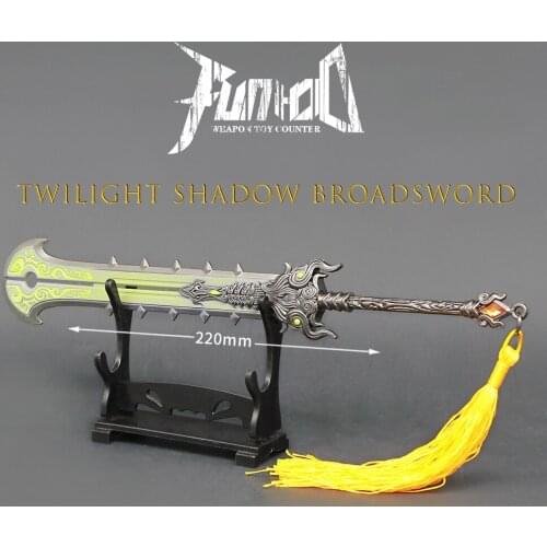 Naraka: Bladepoint Game Peripherals 22cm Chinese Sword Broadsword Tingtao Weapon Model Toy Ornaments Handicraft Pendant Model