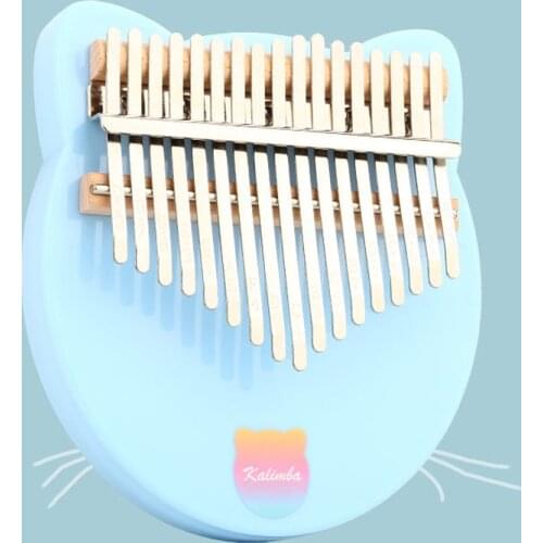17 Keys Kalimba Thumb Piano Mbira Finger Piano Solid Color Mucisal Kalimba Piano Gifts For Kids Piano Beginners Professionals
