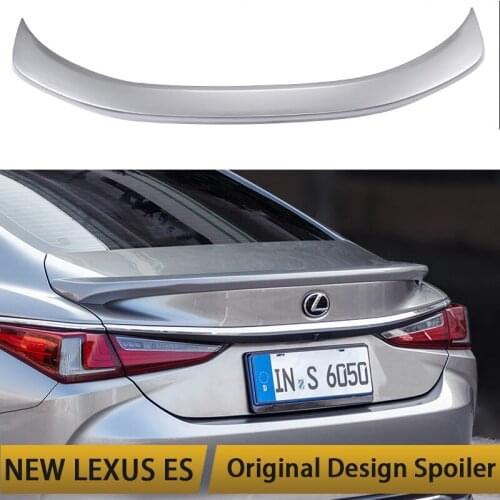 Suitable For 2018-2021 Lexus ES Lip Spoiler ABS Material ES200 ES250 ES300 Dedicated Tail Modified Car Rear Trunk Wing Lip