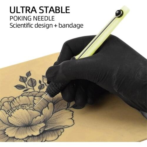 Hand Poke Pen Tattoo Kit Poke Pen Bandage Needles DIY Tattoo Supplies Kit