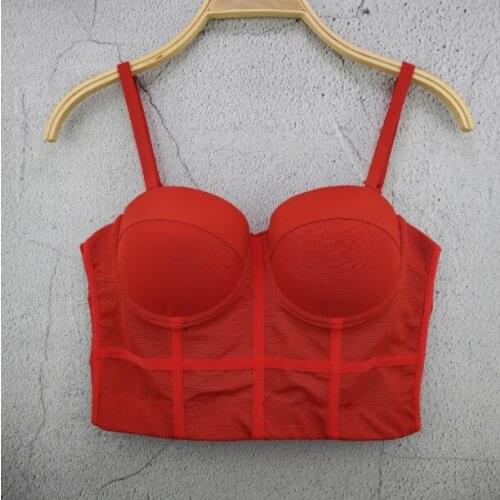 Sexy basic Bustier Holiday Crop top