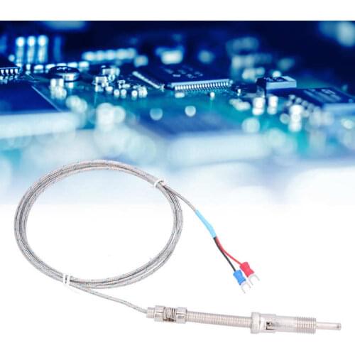 RTD Thermistor Temperature Sensor Platinum Thermocouple Probe 2B -70~+200Celsius PT100 2meter industrial temperature sensing