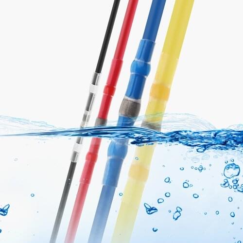 10/20/50pcs Solder Seal Wire Connectors Heat Shrink Butt Connectors Insulated Waterproof Electrical Terminals for car boat Home