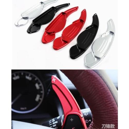 DEE Aluminium Steering Wheel Shift Paddle Shifter Extension For Range Rover Evoque Discovery Sport and Jaguar XF XE stickers