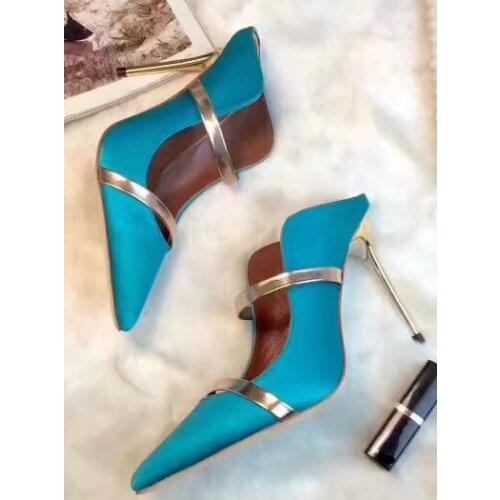 Moraima Snc Sexy Pointed Toe Woman High Heel Shoes mixed COlors Cutouts Thin Heels pumps 2019 Fashion Party Dress Shoes