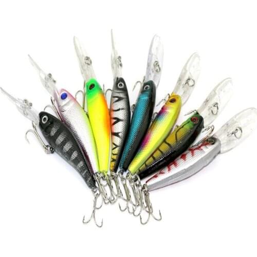 1Pc 10.5cm 7.8g 3D Eyes Fishing Lure Artificial Crank Plastic Hard Bait Topwater Fishing Wobblers Fish Lures Fishing Accessories