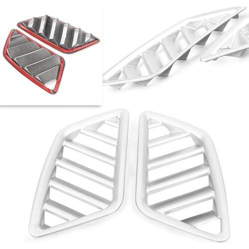 2Pcs Chrome ABS Car Upper Air Vent Outlet Cover Trim For Mitsubishi Eclipse Cross 2018
