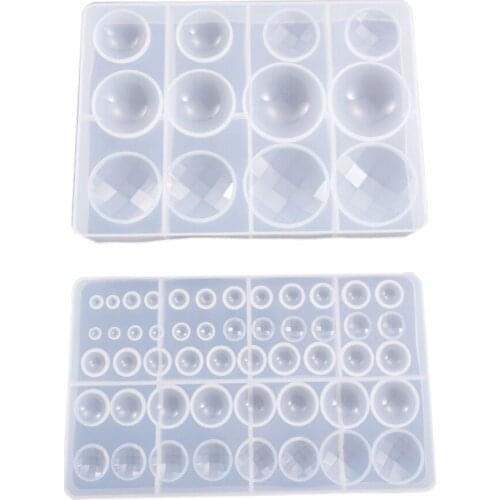 2020 New Chocolate Mould Semi Round Shape Silicone Mold for jewelry pendant Resin Silicone Mould handmade epoxy resin molds