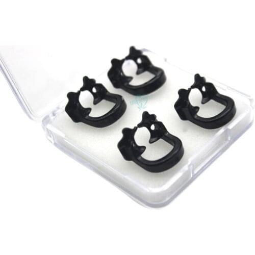 4pcs/set Dental Rubber Dam Clamps Terminals Rubber Barrier Clip Hars Material for Dental Instrument