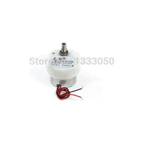 7rpm DC 6V 2 Wires Gear Box Electric Speed Reduce Motor