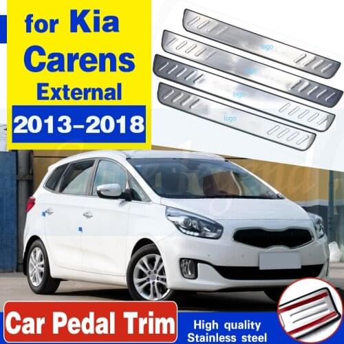Car accessories high quality Scuff Plate/Door Sill Door Sill scuff plate door sill For KIA Carens 2013-2018 Car styling