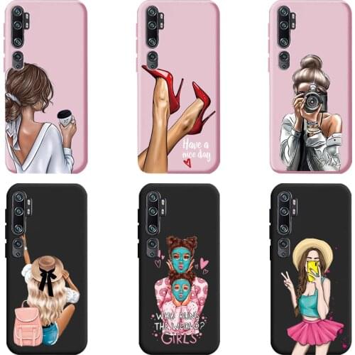Case For Xiaomi Mi Note 10 Lite pro Case Soft Painted TPU Silicone Matte Slim Cute Cover For Xiaomi Mi Note 10 Lite 10 Pro Cases