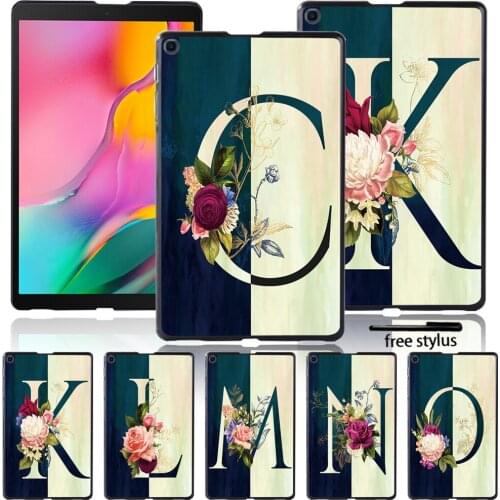 Back Cover for Samsung Galaxy Tab A 9.7 T550 T551/Tab S5e T720 T72/Tab S6 Lite P610 Half Letter Pattern Tablet Hard Shell Case