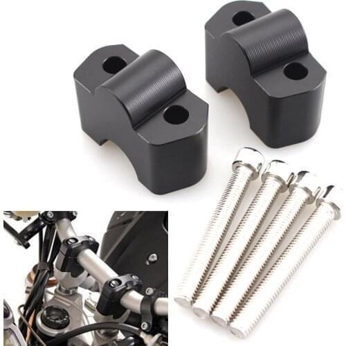 Black Motorcycle Handlebar Riser Handle Bar Mount Clamp Adapter Accessories For BMW G310GS G310R G310 GS/R G 310 2016-2020
