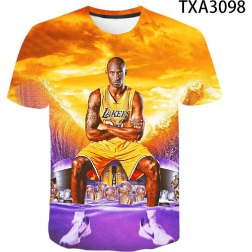 Summer Short Sleeve Basketball Star 3D Printed T Shirts Casual Boy Girl Kids Fashion Streetwear Men Women Children Cool Tops Tee