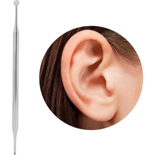 Ear Cleaner Ear Clean Tool Dual Head Ear Acupuncture Body Point Probe Stainless Steel Portable Massage Tool Health Care Ear