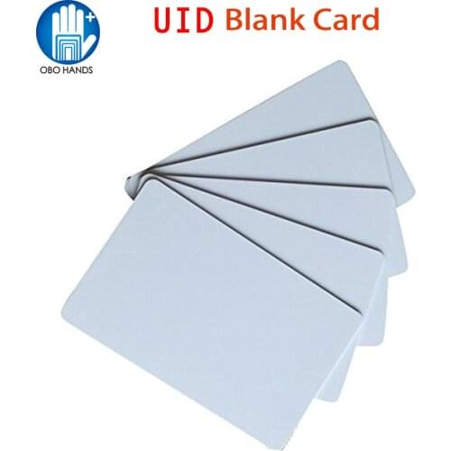 Pack of 10/20/50/100) RFID 13.56MHz UID Writable Card Support Read and Write Copied Access Control Keycard for Home Lock System