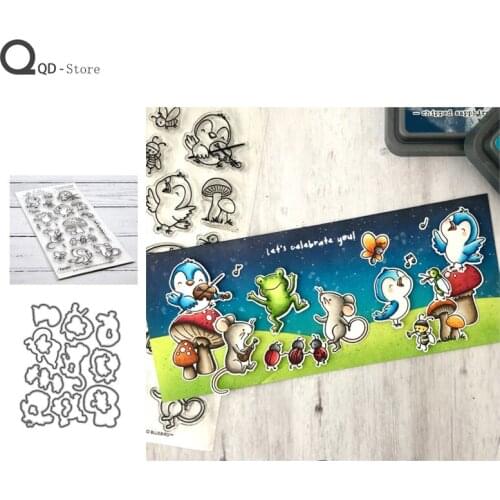 Forest Party Cutting Dies Stamps Dies Scrapbooking Mold Cut Handmade Tools DIY Greeting Card Craft Decoration 2021 New Metal Die