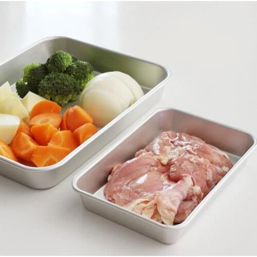 Metal Aluminum Cooking Tray Kitchen Cooking Plate Barbecue Snack Plate Fruit Plate Meal Plate