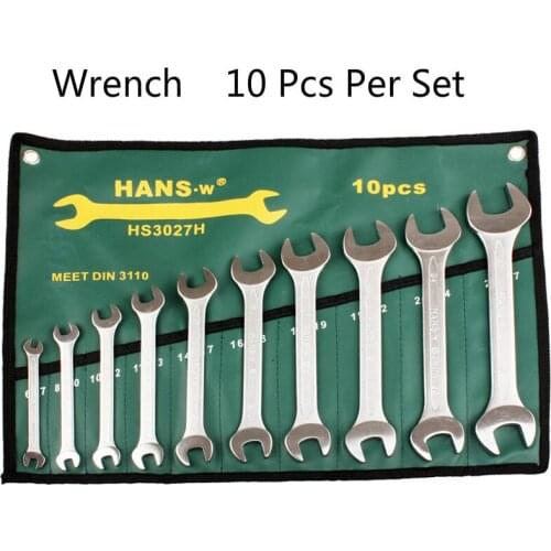 Hans Tool Wrench Set Dual-purpose Wrench Torque Torque Wrench Set Chrome Vanadium Tools Set 10 Pcs Per Set