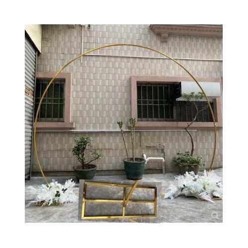New wedding tie Yi single tube ring frame background decoration arch round flower door frame single pole ring props
