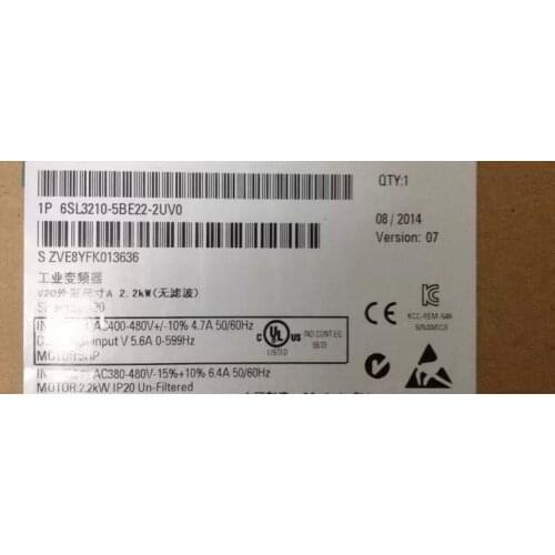 New and original 6SL3210-5BE22-2UV0 2.2KW