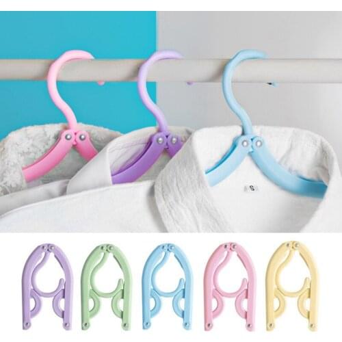 Portable Travel Clothes Hanger Folding Hangers Space Saving Travel Laundry Supplies Simple storage rack Drying rack