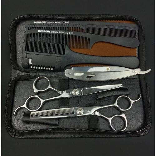 Professional Hairdressing Scissors Haircut Thinning Scissors Barber Hair Cutting Shears Japanese 440C Steel Hair Scissors Set