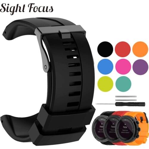 Silicone Watch Strap For Suunto Kailash 7R Watchband Outdoor Watch Wristband For Suunto Kailash Series Bracelet Band eplacement