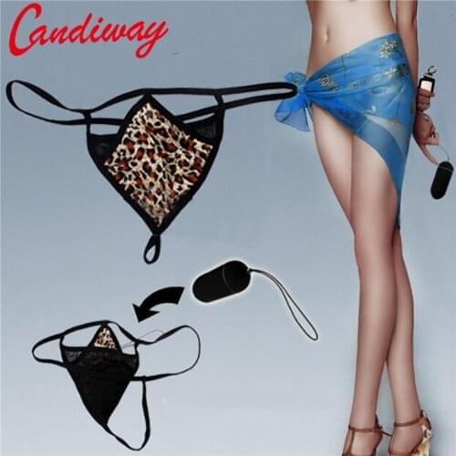 Alluring BDSM GStrings vibrator flirting remote jump egg panty wireless vibrating bandage outdoor sex game for women sex toys