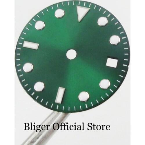 Sterile High Quality Green 28.5mm Watch Dial With Date Window Fit MIYOTA Automaitc Movement